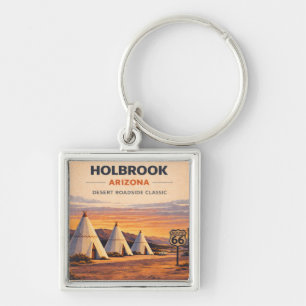 Porte-clés Cadeau de voyage sur la route 66 à Holbrook Arizon
