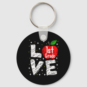 Porte-clés Cadeau d'enseignant de retour à l'école Fun Apple 