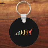 Porte-clés Cadeau d'évolution de karaté rétro pour Karateka (Recto)