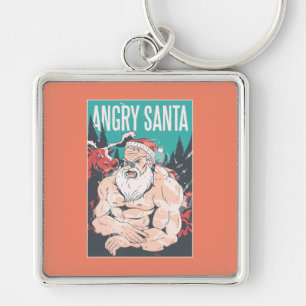 Porte-clés Cadeau d'homme de sport de gym de Noël Santa Worko