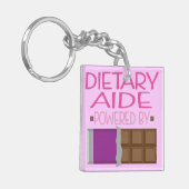 Porte-clés Cadeau diététique de chocolat d'aide pour elle (Devant gauche)