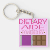 Porte-clés Cadeau diététique de chocolat d'aide pour elle (Devant)