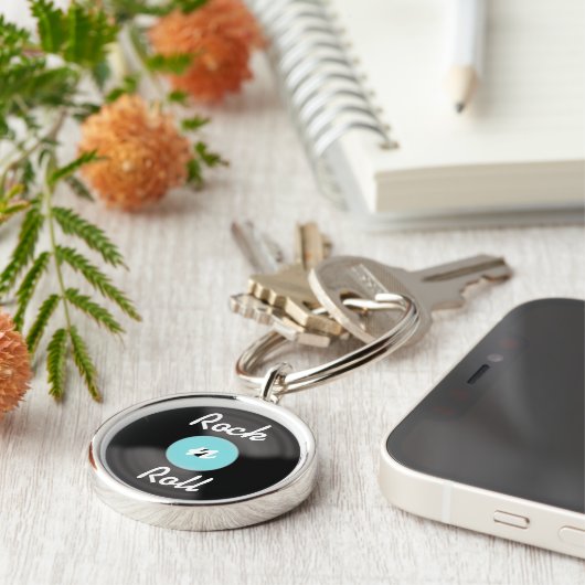 Porte-clés Cadeau Disque Rock n Roll (Côté)