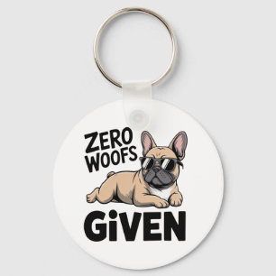 Porte-clés Cadeau drôle de Bouledogue Français Chien Antisoci