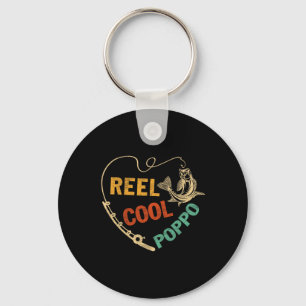Porte-clés Cadeau drôle de fête des pères Vieux moulin à pêch