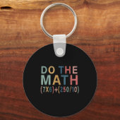 Porte-clés Cadeau drôle de mème de maths pour enseignant, hom (Recto)