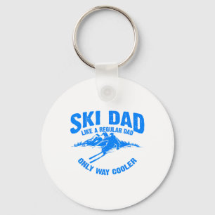 Porte-clés Cadeau drôle de papa skieur amateurs de ski mignon