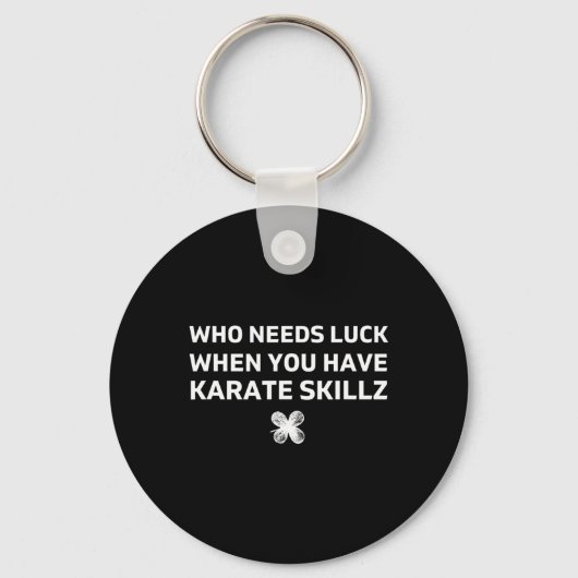 Porte-clés Cadeau drôle de Saint-Patrick de karaté (Recto)
