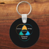Porte-clés Cadeau drôle pour professeur de bio-informatique, (Recto)