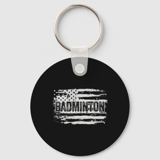 Porte-clés Cadeau du joueur de badminton (Recto)