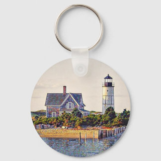 Porte-clés Cadeau du phare de Cape Cod