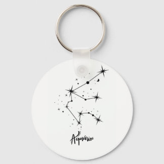 Porte-clés Cadeau du signe du zodiaque Verseau, astrologie de