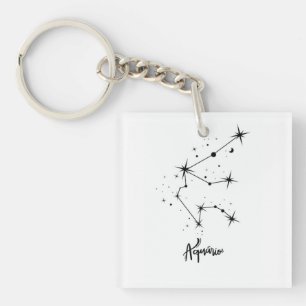 Porte-clés Cadeau du signe du zodiaque Verseau, astrologie de