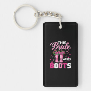 Porte-clés Cadeau équestre   Cette Mariée Porte Des Bottes
