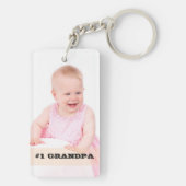 Porte-clés Cadeau fait sur commande bilatéral de grand-père (Dos)