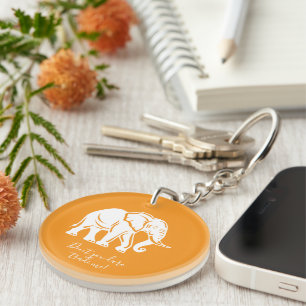 Porte-clés Cadeau Farceur Eléphant Blanc