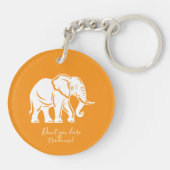 Porte-clés Cadeau Farceur Eléphant Blanc (Dos)