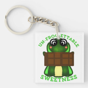 Porte-clés Cadeau Grenouille de Douceur Personnalisé In-ou-bl