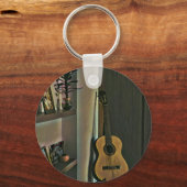 Porte-clés cadeau guitariste cool (Recto)
