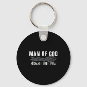 Porte-clés Cadeau homme de Dieu chrétien pour papa et père po