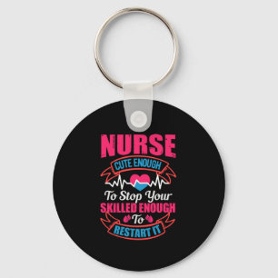 Porte-clés Cadeau infirmière Infirmière Assez Mignonne Pour