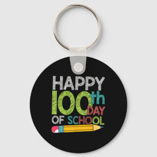 Porte-clés Cadeau Jour Étudiants Enfants Heureux 100 Jours D'