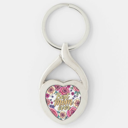 Porte-clés Cadeau Luxe Floral Moderne Collection (Devant)
