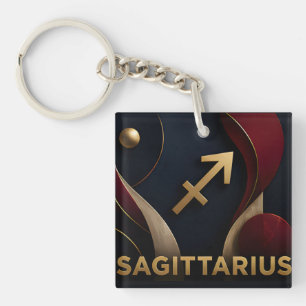 Porte-clés Cadeau Luxueux Sagittaire Zodiaque Astrologie Céle