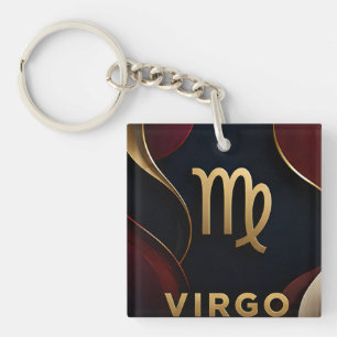 Porte-clés Cadeau Luxueux Vierge Zodiaque Astrologie Céleste