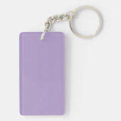 Porte-clés cadeau Merci écriture violette lavande (Dos)