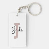 Porte-clés Cadeau Monogramme personnalisé pour les noms comme (Dos)