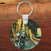Porte-clés cadeau moto vintage (Recto)