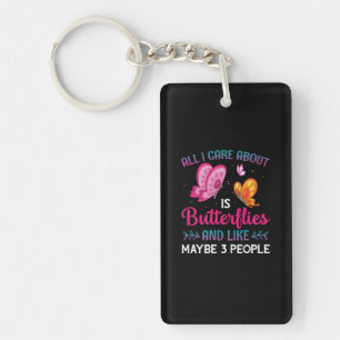 Porte-clés Cadeau Papillon Tout Ce Qui M'Intéresse, Ce Sont