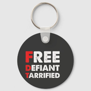 Porte-clés Cadeau patriotique gratuit et défiant arriéré cont