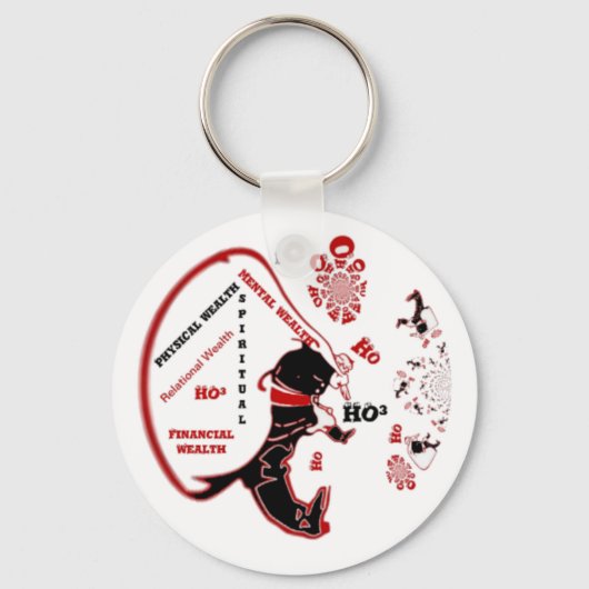 Porte-clés Cadeau Père Noël Secret - Prospérité et Richesse (Recto)