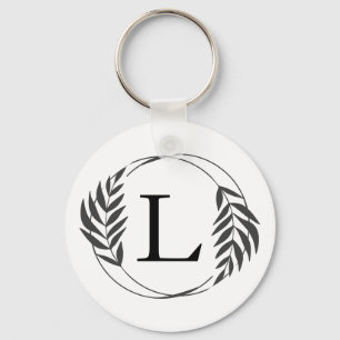 Porte-clés Cadeau personnalisé avec monogramme personnalisé