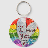 Porte-clés Cadeau personnalisé de garde d'images et d'art pou (Recto)