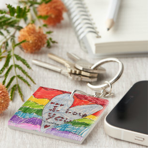 Porte-clés Cadeau personnalisé de garde d'images et d'art pou