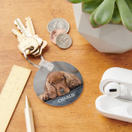 Porte-clés Cadeau Personnalisé de Photo de Chien