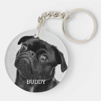 Porte-clés Cadeau Personnalisé de Photo de Chien pour les Amo