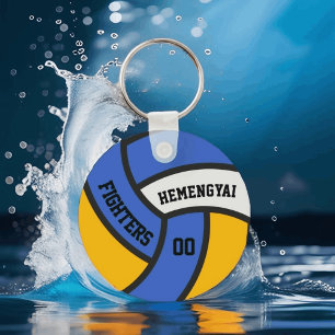 Porte-clés Cadeau personnalisé de volley-ball pour garçons et