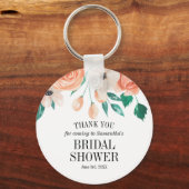 Porte-clés Cadeau personnalisé élégant Fleurs de Pêcher pour  (Recto)