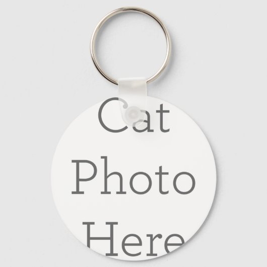 Porte-clés Cadeau personnalisé Porte - clé photo chat (Recto)