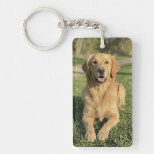 Porte-clés Cadeau personnalisé pour amateur de chiens avec 2 