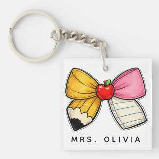 Porte-clés Cadeau personnalisé pour enseignant | Enseignant p
