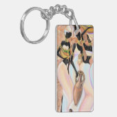 Porte-clés Cadeau Porte - clé Africaine Peinture de style mod (Devant gauche)