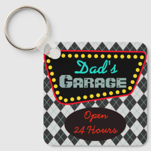 Porte-clés Cadeau Porte - clé de garage pour papa classique