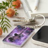 Porte-clés Cadeau Porte - clé de guitare musicale (Devant droit)