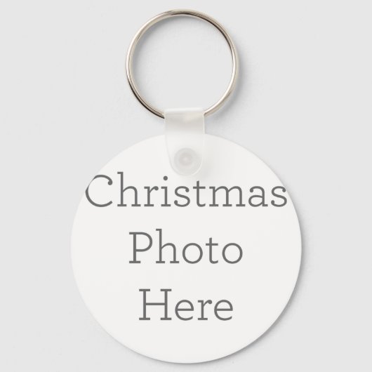 Porte-clés Cadeau Porte - clé photo de Noël unique (Recto)