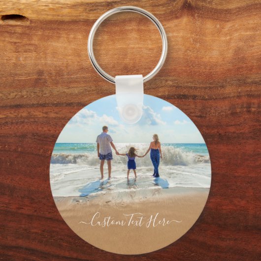 Porte-clés Cadeau Porte - clé photo personnalisé avec vos pho (Verso)